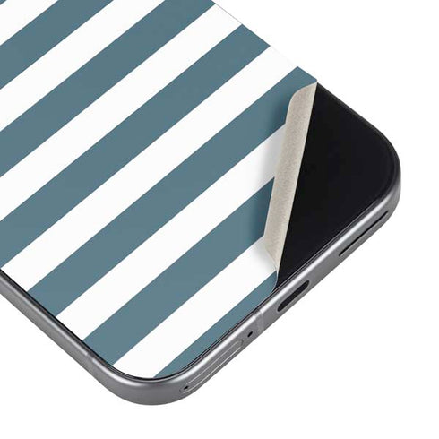 Polka Dots and Stripes Heart in Blue Pixel 9 Pro XL Skin